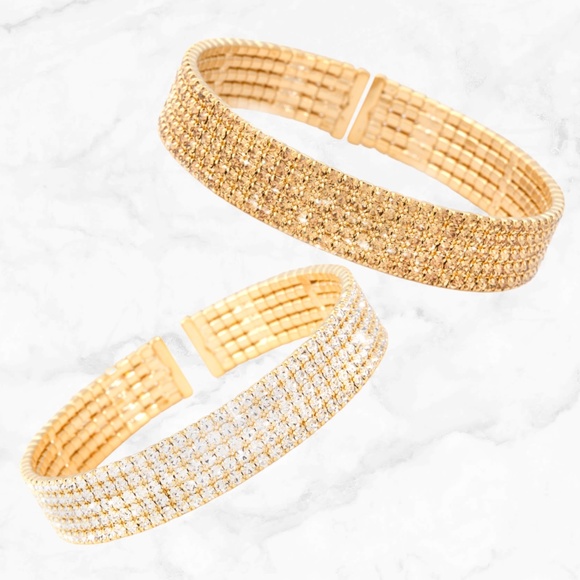 Theia Jewelry | 5 Row Bangle - Picture 1 of 8